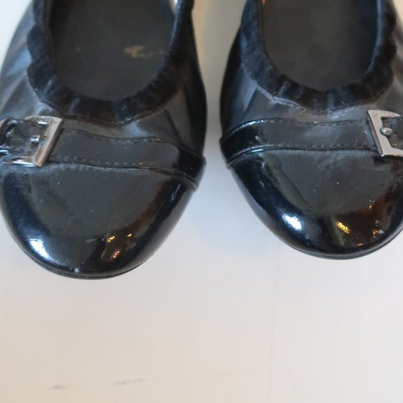 TOD'S BLACK LEATHER/SUEDE FLAT DRIVING LOAFERS 8* - Picture 4 of 7